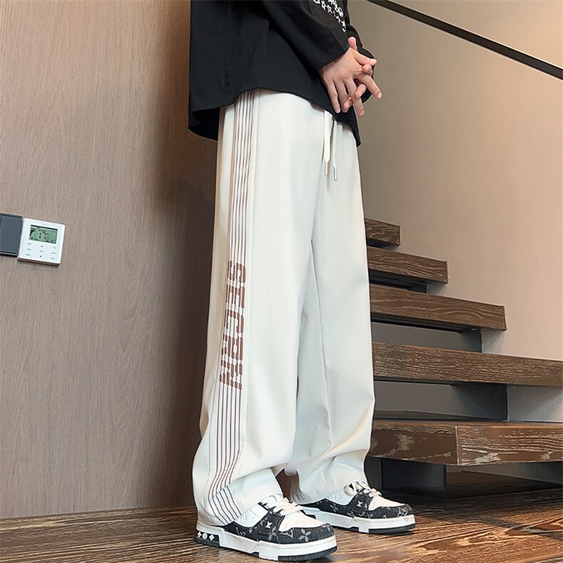 休闲裤男款春秋潮牌宽松直筒裤子男时尚帅气青少年长裤K519-P40,男装休闲裤,星座308B-2