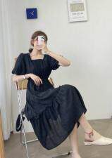 夏季新款带包包连衣裙，女装连衣裙，墨初