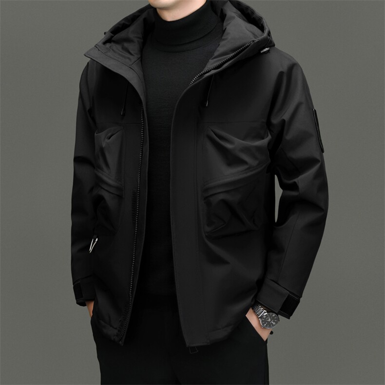 BN23812钱塘2020-2时尚百搭冬季厚款中年男士90鸭绒羽绒服P245图片