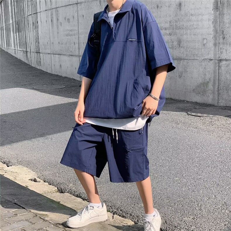 男潮流休闲套装宽松套装运动套装TA03P46图片