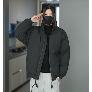 现货冬季美式休闲加厚雪山外套夹克立领纯色三防户外工装棉服图片