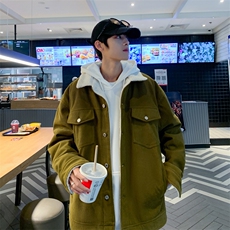 主推L-8XL冬款羊羔绒加厚棉服男潮大码保暖棉衣XZ109-P105-控138，男装棉衣，星座109