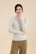 长袖套头圆领纯色简约时尚2024年秋季针织衫，女装针织衫/毛衣，羊秋羊绒