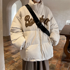 ！2023冬季新款男士毛巾绣立领棉衣情侣加厚棉服MYTC157特P95图片