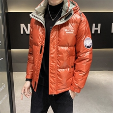 羽绒服男连帽休闲帅气上衣轻薄保暖印花外套男B317/6616/P185，男装羽绒服，电商B317