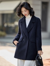 2025年冬季新款时尚休闲双面绵羊毛西装外套女，女装双面呢大衣，沁沁公主