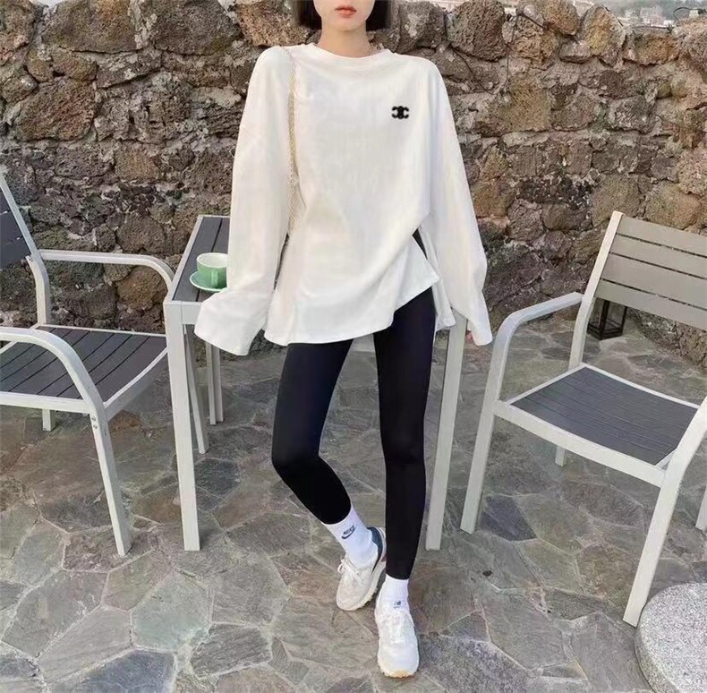 【秋季】新品简约刺绣卫衣，女装卫衣/绒衫，TWO LAPS