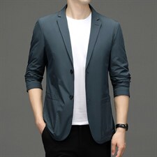 CD33621钱塘2020-2春秋薄款时尚休闲帅气中青年男士西服外套P170，男装西服，钱塘207-2