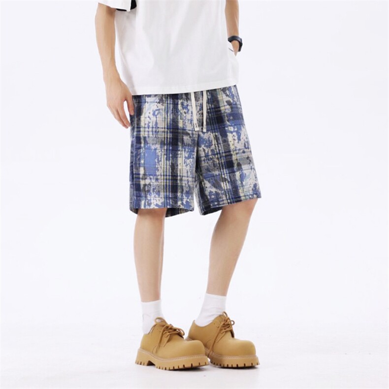 美式高街潮流休闲短裤潮牌宽松五分裤A086-DK339-特批20,男装牛仔裤,电商基地A086