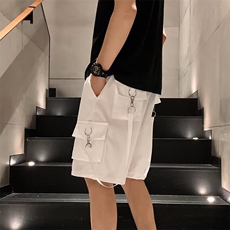 装风短裤男夏季骑兵斜复网运动宽松口袋青少年五分短裤潮DK01，男装牛仔裤，星座1116A-1（原606A）