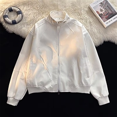 美式高街皮衣男士韩版潮流宽松百搭帅气2025秋冬iNs外套W6822-P65，男装皮衣，星座412-3