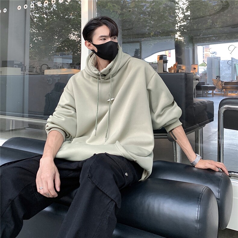 情侣装秋季新款美式复古假两件连帽卫衣半拉链外套男潮D318P40,女装短外套,电商A335-1（原A458）