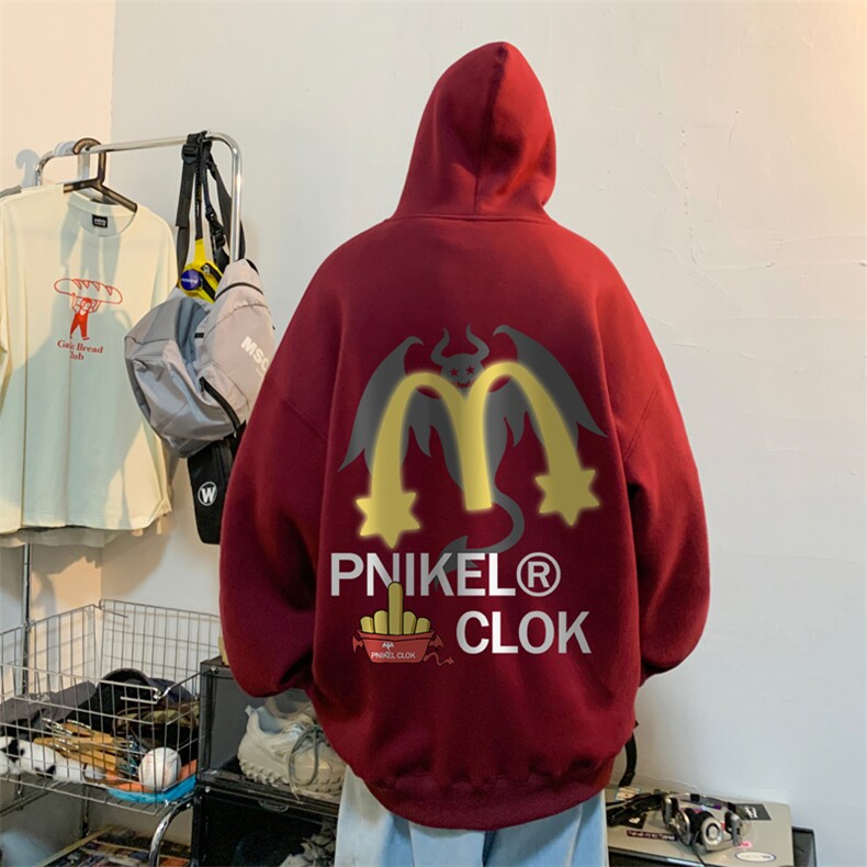 ！连帽圆领卫衣男装港风帽衫男LM169-P35,男装卫衣,电商B367