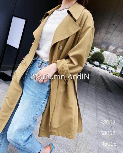 2021新款韩版风衣外套，女装风衣，AND IN+