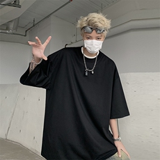 夏季重磅220g精梳棉纯色短袖t恤男女情侣同款百搭TX601-特P22，男装T恤，电商A178