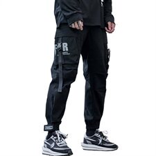 2021春秋季新款潮牌宽松大口袋工装裤男士九分裤A438-5137，男装休闲裤，电商A438