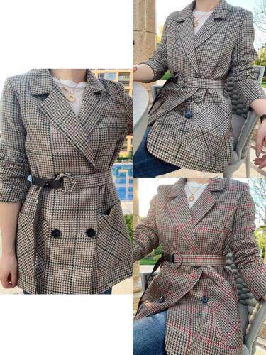 收腰欧版休闲外套，女装，嗨摩拉