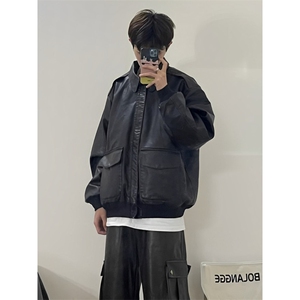 网图现货 加厚加棉皮衣 飞行员外套 1209-1-JK19-P90主推可谈图片