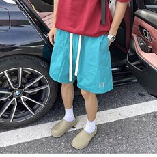 短裤男夏季2025新款夏季休闲时尚短裤男冰丝裤男速干裤男防晒运动，男装牛仔裤，星座1210-1