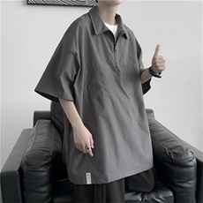 2025夏装工装衬衫男短袖衬衣宽松休闲大码衬衫C203P35，男装衬衫，电商C323