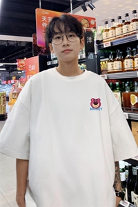 潮直播抖音重磅280克TB4351批28纯棉短袖T恤220克T4351P23图片