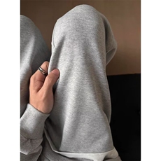 浅灰色弯刀卫裤男春秋款美式潮牌重磅直筒裤休闲运动裤LA6555-P38，男装休闲裤，星座1008
