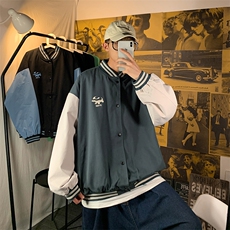20年秋季新款拼色大码棒球服夹克外套第2套图DS-B293-H753-P85，男装夹克，电商A306