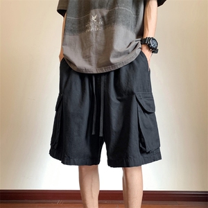 高品质纯棉 重磅工装短裤男 立体腰包边包条 抖音直播 HH01-P45图片
