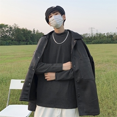 男士德绒半高领长袖T恤秋冬季内搭打底衫潮流男装T052-P28，男装T恤，星座308B-1