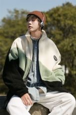 冬季加绒加厚棉服羊羔绒开衫百搭潮流青少年外套男装MY105P95，男装夹克，电商A086