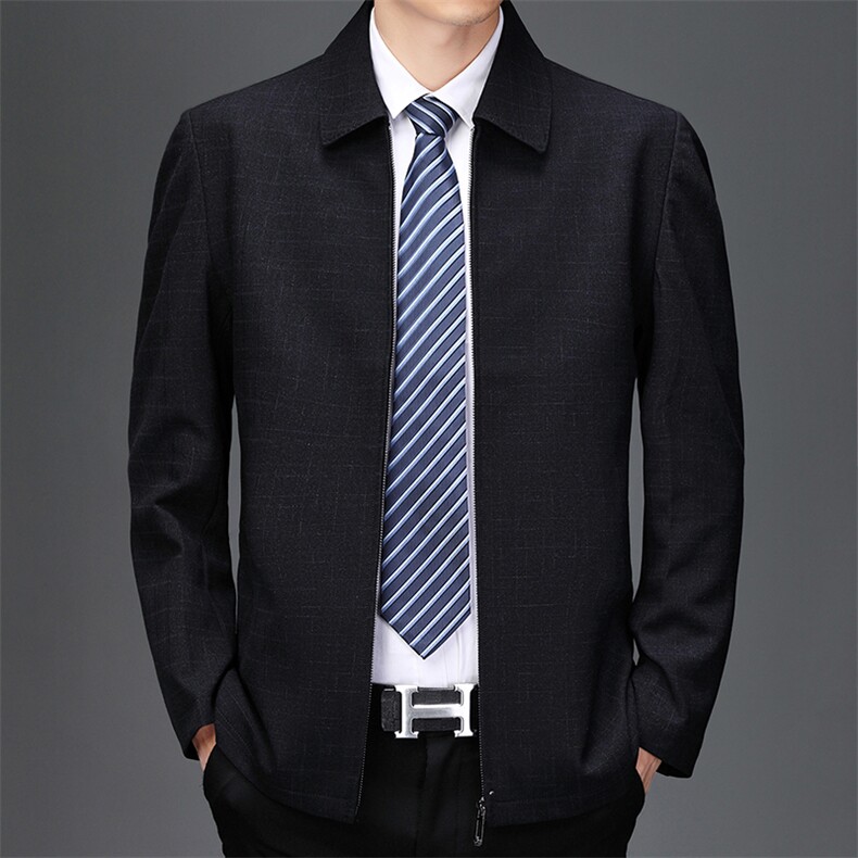 男士21新款夹克衫男翻领商务休闲潮流中青年男装外套SJJ8503-P160,男装夹克,电商B212（原钱塘6029）