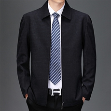 男士21新款夹克衫男翻领商务休闲潮流中青年男装外套SJJ8503-P160，男装夹克，电商B212（原钱塘6029）