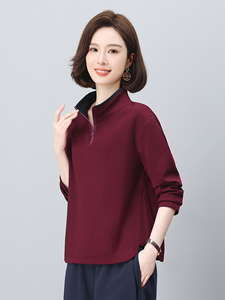 长期有货半拉链立领卫衣女2026年春秋新款小个子时尚宽松休闲上衣图片