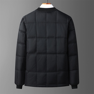 羽绒服中老年男士爸爸装冬装加绒加厚内穿外穿内胆羽绒服外套图片