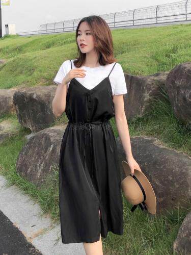 两件套连衣裙很显气质，女装连衣裙，百变诱惑