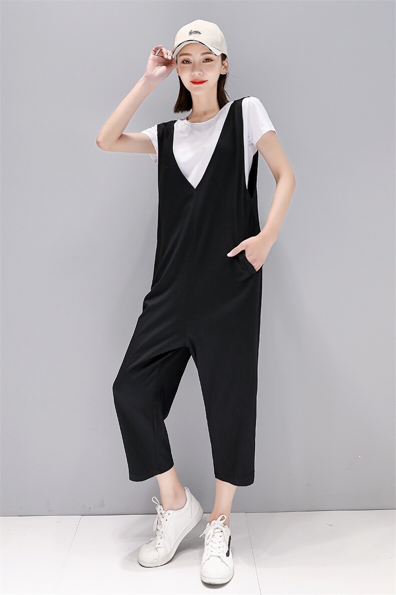 2021连体背带裤女套装休闲减龄洋气夏季新款小个子两件套连身衣潮,女装套装/套裙,布衣桑