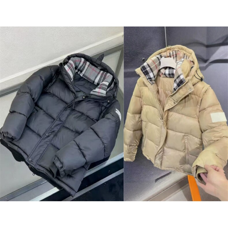(网图) 羽丝 袖章格子连帽休闲羽绒服休闲潮流加厚313B-2207-P185图片