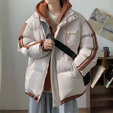 冬季假两件棉服男女同款加厚保暖棉衣棉袄外套M082-特价P63，男装棉衣，电商A007