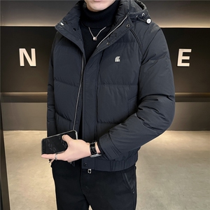 M-4XL B353 3506 P195 黑2025可拆帽羽绒服【标50控活动价288】图片