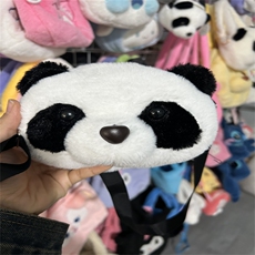 熊猫头包,金雅毛绒玩具 熊猫头包,金雅毛绒玩具