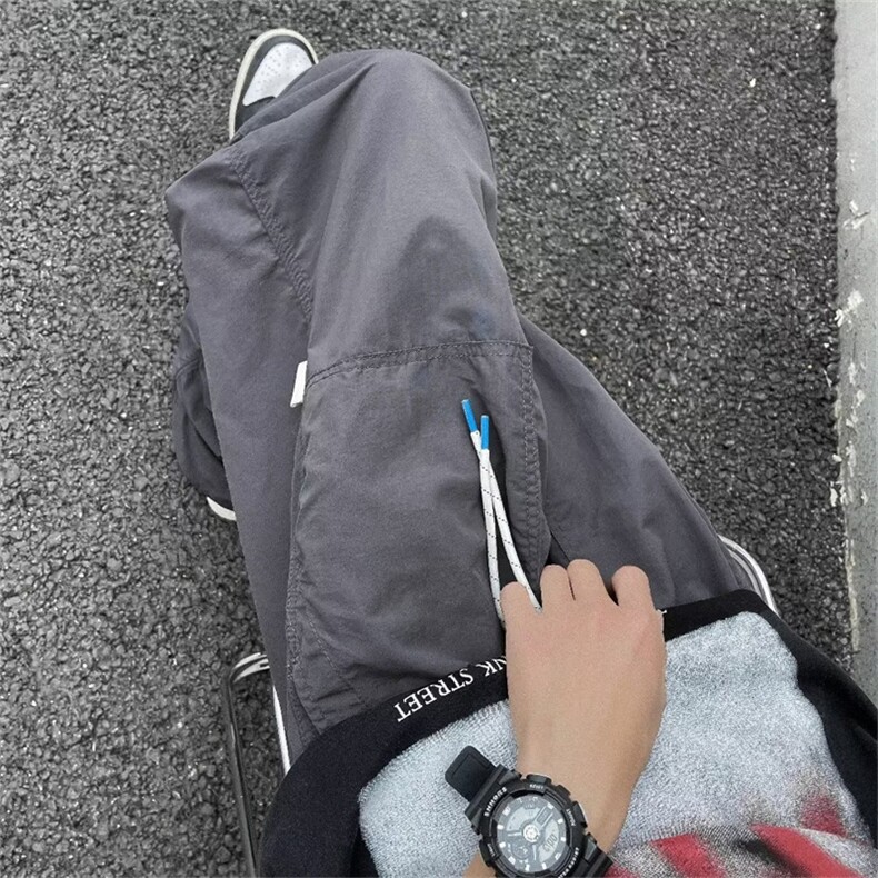 工装裤子男高街ins潮牌拖地裤宽松复古直筒痞帅气休闲裤GC168-p35,男装休闲裤,星座1008