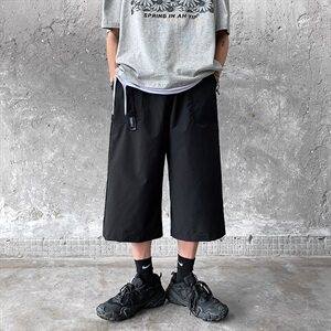 港风夏款男休闲短裤七分直筒中裤马裤DK008 P26图片
