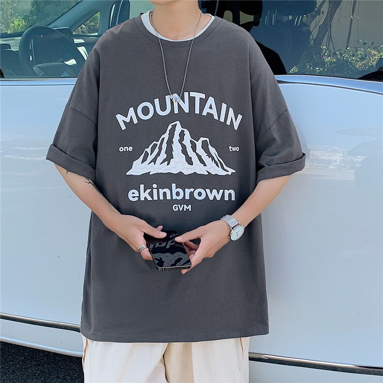 1图案已注册港风日系休闲情侣大码M-5XL风T恤男DT7655P25控38,男装T恤,星座226-2