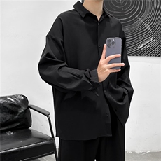 新款青春流行潮气质纯色男潮流印花标准文艺衬衫RC71P25，男装衬衫，星座1116-2