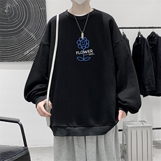 S6274-P28秋季圆领卫衣男大码韩版宽松长袖外套，男装卫衣，电商A040