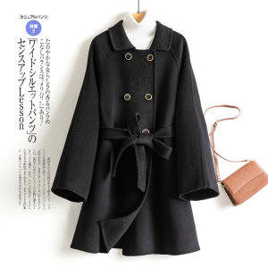 现货主推款2025新款双排口双面羊绒大衣外套工厂直供，女装双面呢大衣，丝露怡语