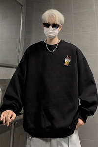 ！ 圆领卫衣男装港风长袖T恤男外套男WY251-特P23图片