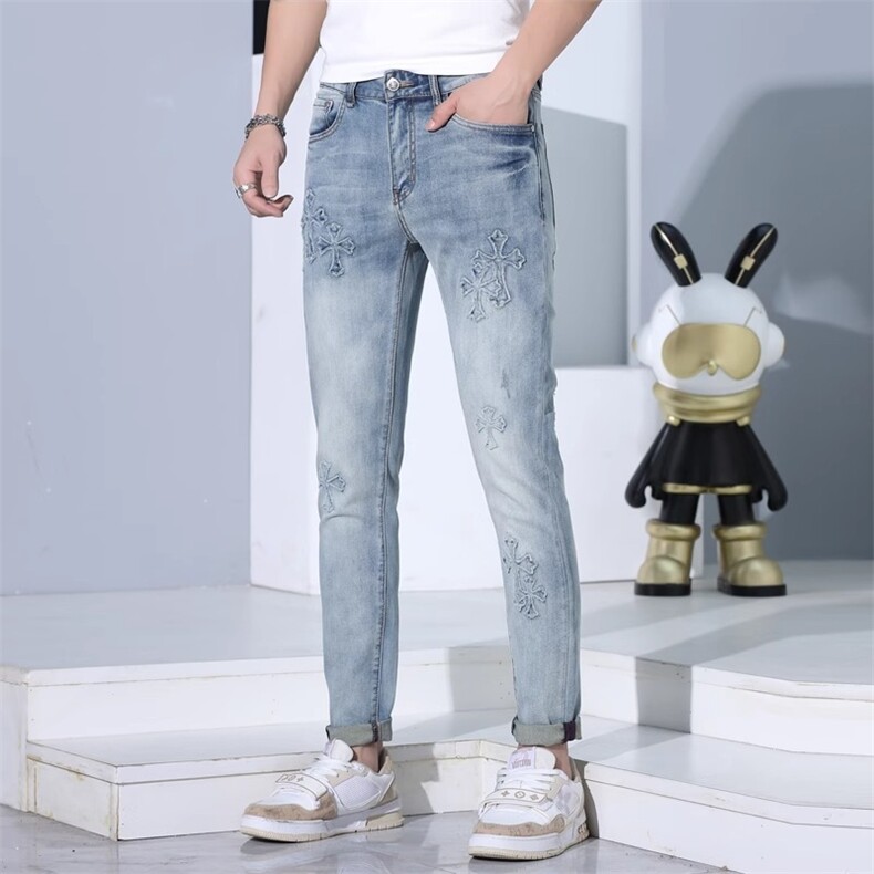 1506A/G31790/P50秋季新款宽松直筒牛仔裤复古潮流休闲裤百搭,男装牛仔裤,星座1506A