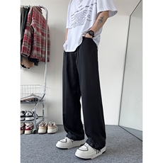 港风大码宽松长裤直筒裤休闲裤西裤A014-DY25019-P40控58，男装西裤，电商A014