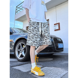 DK50001-P20短裤男女夏季新款休闲冰丝沙滩中裤宽松百搭五分裤图片